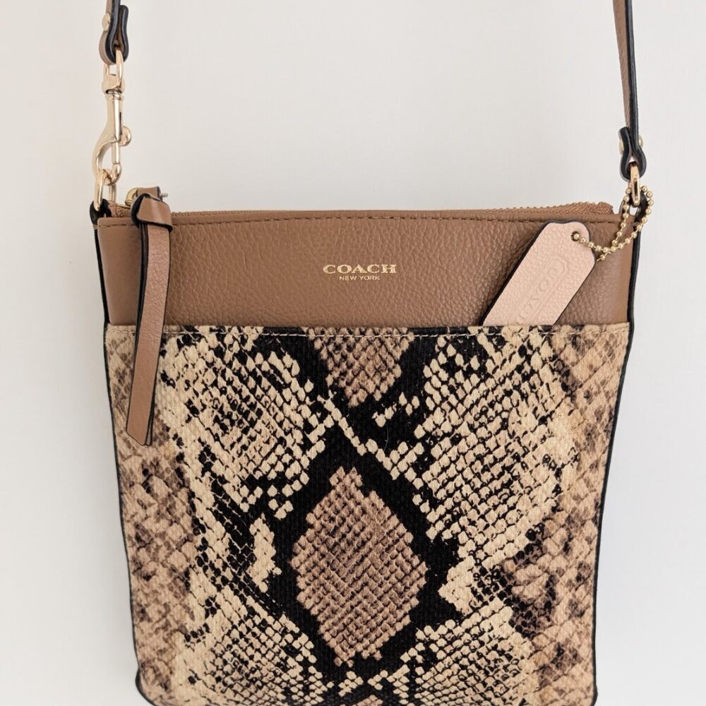 Gently Used Coach Madison Python Printed North/We… - image 3